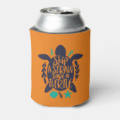 カメの絶滅危救険な海の動物をひそめる 缶クーラー (缶裏面)