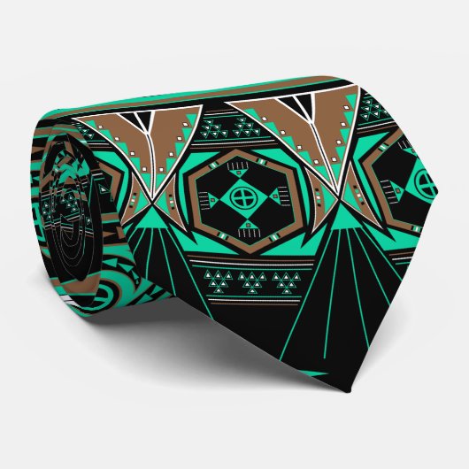 カメの緑 ネクタイ (ロール)