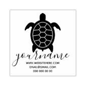 カメの署名 ラバースタンプ (インプリント)