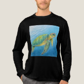 カメの美しさ トライブレンドTシャツ (正面)
