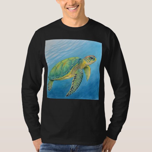カメの美しさ Tシャツ (正面)
