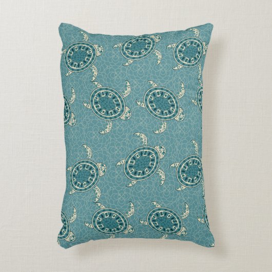 カメの背景 アクセントクッション (正面(垂直))