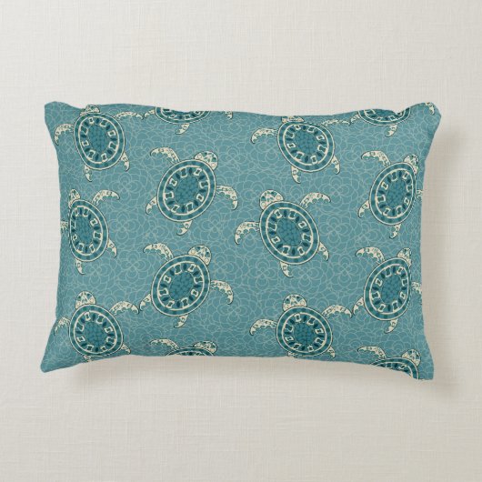 カメの背景 アクセントクッション (裏面)