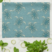 カメの背景 キッチンタオル (折り畳み)