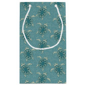 カメの背景 スモールペーパーバッグ (裏面)