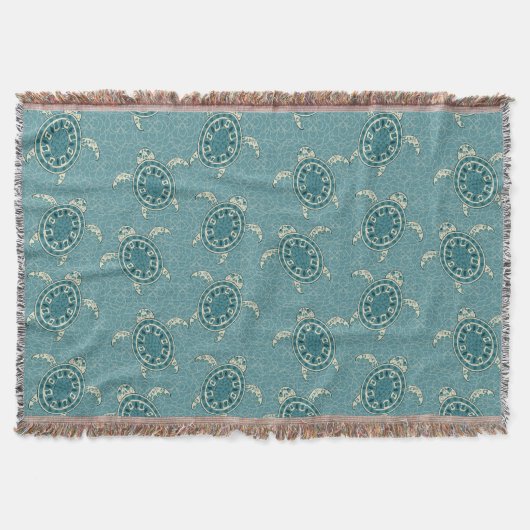 カメの背景 スローブランケット (正面)