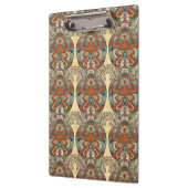 カメの花柄パターン クリップボード (左)