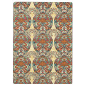 カメの花柄パターン クリップボード (裏面)