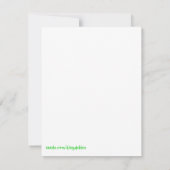 カメの誕生日の招待状 招待状 (裏面)