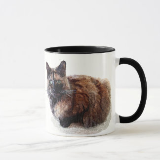 カメの貝猫のマグ マグカップ