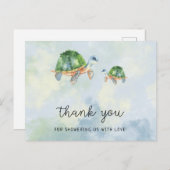 カメの赤ちゃんのお披露目会 御礼 ポストカード (正面/裏面)