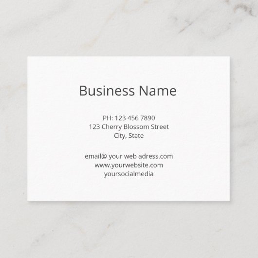 カメの部族ミニマル 名刺 (裏面)