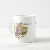 カメの鳩の鳥の野性生物動物のマグ コーヒーマグカップ (正面左)