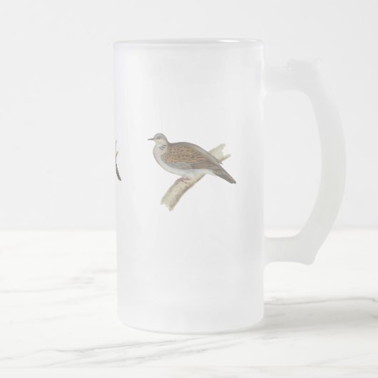 カメの鳩 フロストグラスビールジョッキ (右)