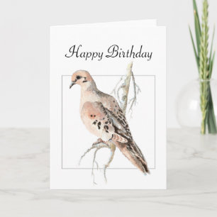 カメの鳩、鳥、空白のな誕生日 カード