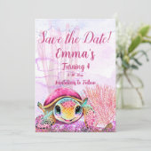 カメの4歳の誕生日、海の中 セーブザデート (スタンド正面)