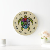 カメのBaGua ラージ壁時計 (ホーム)