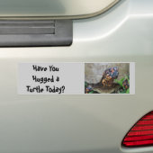 カメのHuggerのバンパーステッカー バンパーステッカー (車上)
