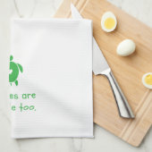 カメは人々の余りに台所タオルです キッチンタオル (四つ折り)