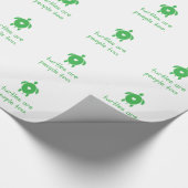 カメは余りに包装紙を人々です ラッピングペーパー (角)