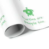 カメは余りに包装紙を人々です ラッピングペーパー (ロールコーナー)