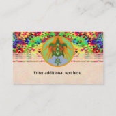 カメは名刺のテンプレートを渡します 名刺 (裏面)