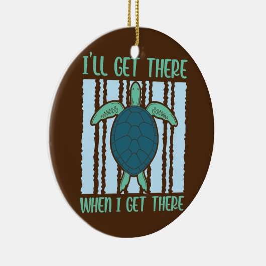 カメもしが殻を失うのはホームレスの海 セラミックオーナメント (右)