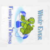 カメを浮かべるものは何でも3 フリースブランケット (正面(横))