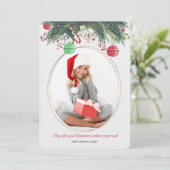カメオクリスマスフォトカード シーズンカード (スタンド正面)