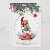 カメオクリスマスフォトカード シーズンカード (正面/裏面)
