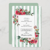 カメオグリーンの結婚式招待状 招待状 (正面/裏面)