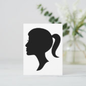 カメオシルエットガール ポストカード (スタンド正面)