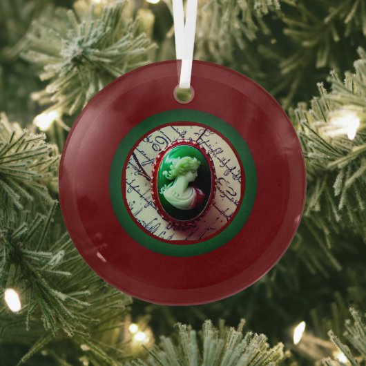 カメオジュエリーオーナメント ガラスオーナメント (インサイチュ)