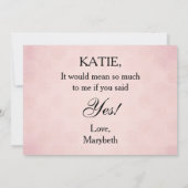 カメオビクトリアンは私の名誉の母になる 招待状 (裏面)