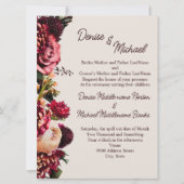 カメオベージュの菊 招待状 (正面)