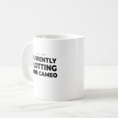 カメオ出演を企む作家のための面白い作家の本の引用 コーヒーマグカップ (正面左)