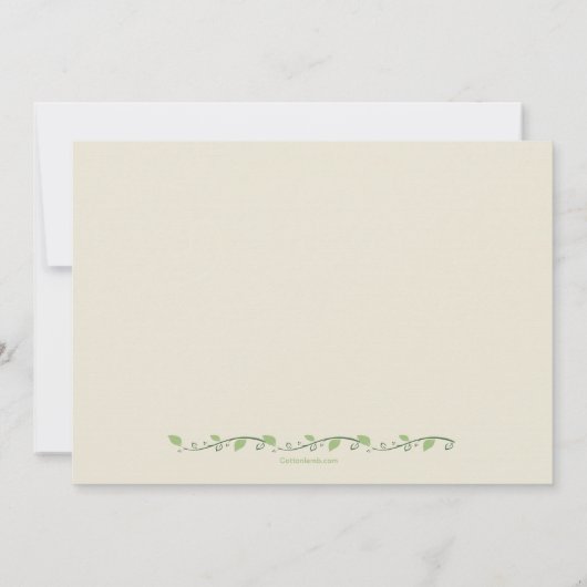 カメオ宗教招待状 招待状 (裏面)