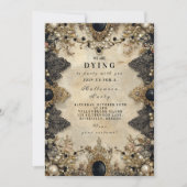 カメオ幽霊のよく出るゴシックのハロウィーン 招待状 (正面)