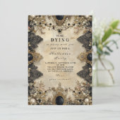 カメオ幽霊のよく出るゴシックのハロウィーン 招待状 (スタンド正面)