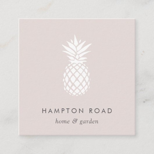 カメオ赤面パイナップル スクエア名刺 (正面)