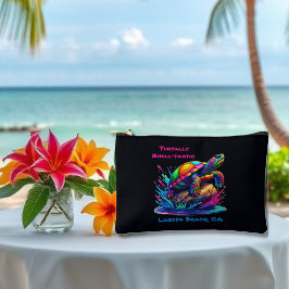 カメカラフルスプラッシュ袋入り アクセサリーポーチ