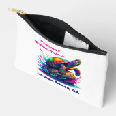 カメカラフルスプラッシュ袋入り アクセサリーポーチ (見開き)