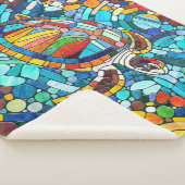 カメカラフルモザイク美術 シェルパブランケット (3/4)