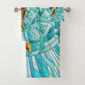 カメカラフルモザイク美術 バスタオルセット (インサイチュ)