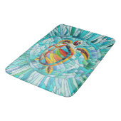 カメカラフルモザイク美術 バスマット (アングル)