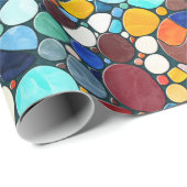 カメカラフルモザイク美術 ラッピングペーパー (ロールコーナー)