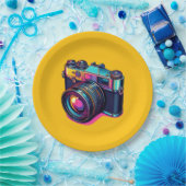 カメカラフルラ紙プレート! ペーパープレート (パーティー)