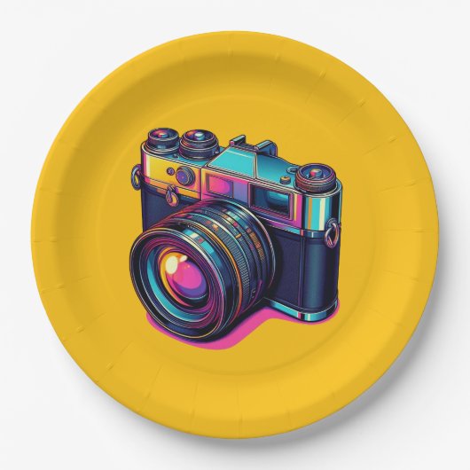 カメカラフルラ紙プレート! ペーパープレート (正面)