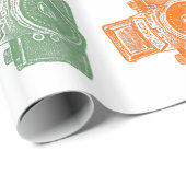 カメカラフルラ ラッピングペーパー (ロールコーナー)