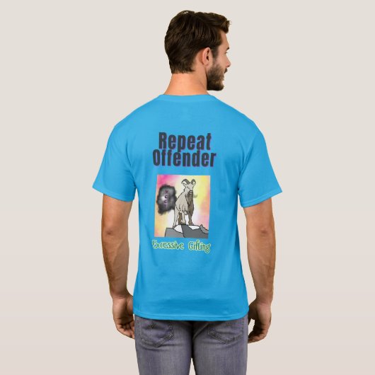 カメディアンリピートカスタム犯罪者のTシャツ Tシャツ (裏面フル)